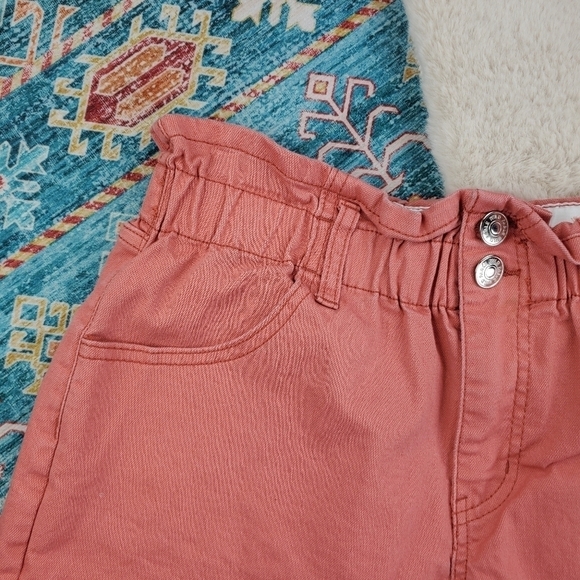 Wild Fable Salmon Coral Paperbag Shorts Medium - Picture 4 of 8
